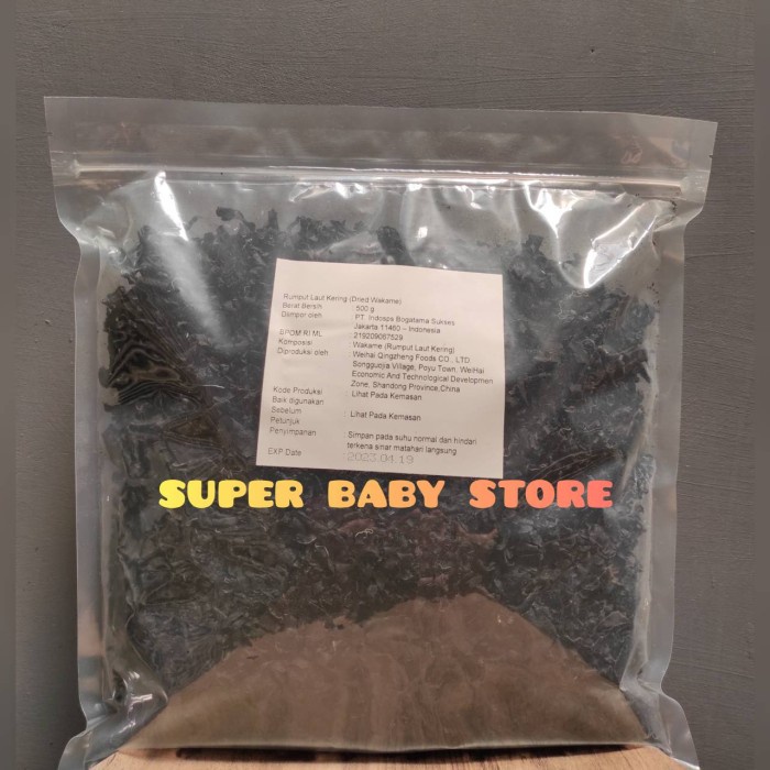 

A Dried Cut Wakame 500 Gr Rumput Laut Kering 500Gr