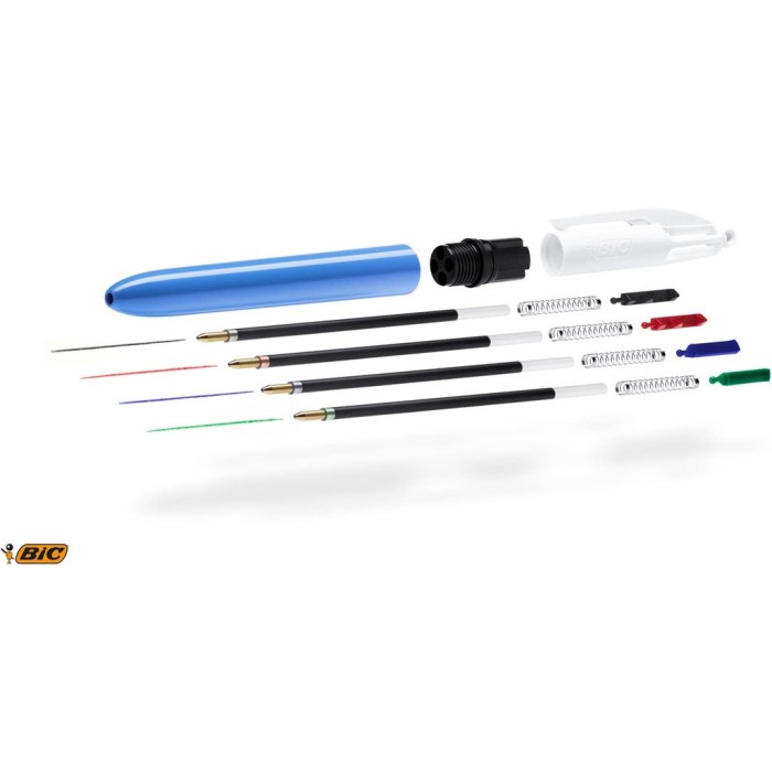 

pintar- BIC Original 1.0 mm 4 Colors Ballpoint Pen Bolpen 4 Warna
