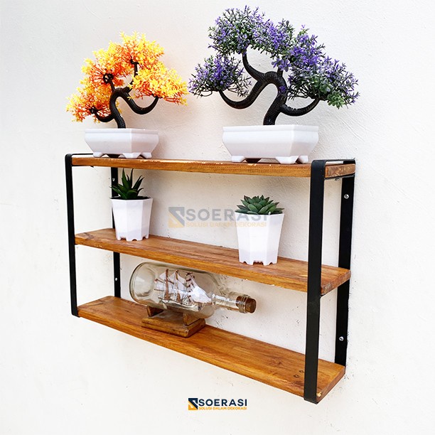 

pintar- STRABA Rak make up dinding vintage penyimpanan tas sepatu minimalis