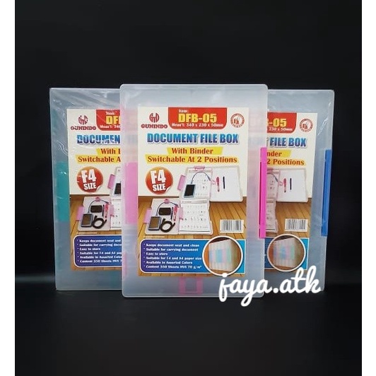 

pintar- MAP PLASTIK DOKUMEN TENTENG FOLIO F4 DOCUMENT FILE BOX DFB-005 BAGUS
