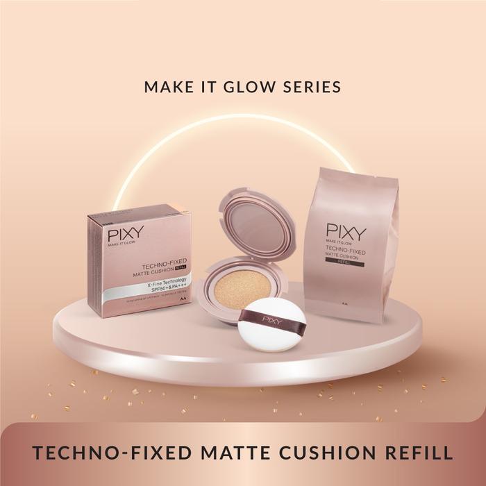 PIXY MAKE IT GLOW TECHNO FIXED MATTE CUSHION FOUNDATION CAIR