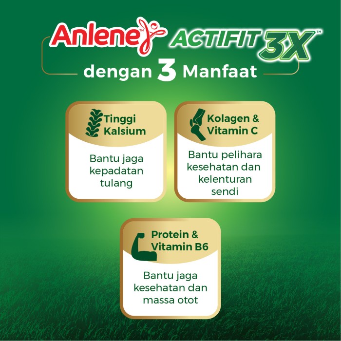 

BARANG TERLARIS Anlene Actifit 3X Susu Bubuk Dewasa Vanila 3x230g - Tulang & Sendi