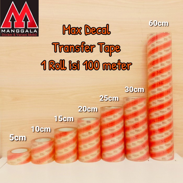 

pintar- Max Decal Masking Transfer Tape Laminasi Cutting Sticker Stiker 5 Cm