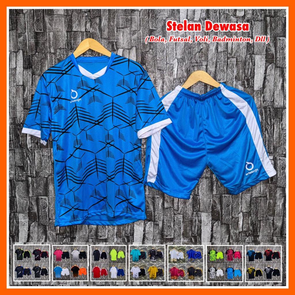 JERSEY BOLA FUTSAL TERBARU  STELAN FUTSAL ORTUS BIRU PUTIH PRINTING