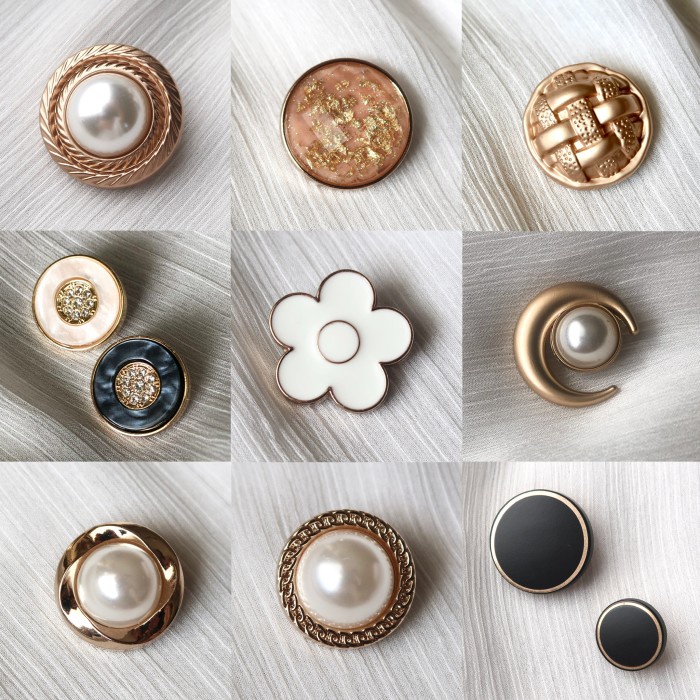 

Kancing Baju Premium Pearl Mutiara Fancy Button