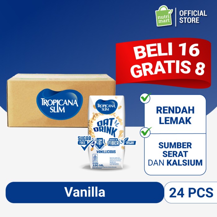 

Terbaru Tropicana Slim Oat Drink 190Ml (24 Pcs) - Ready To Drink Ready