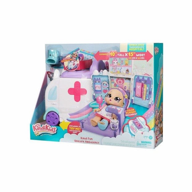 Kindi Kids : Kindi Fun Unicorn Ambulance Playset [Original]