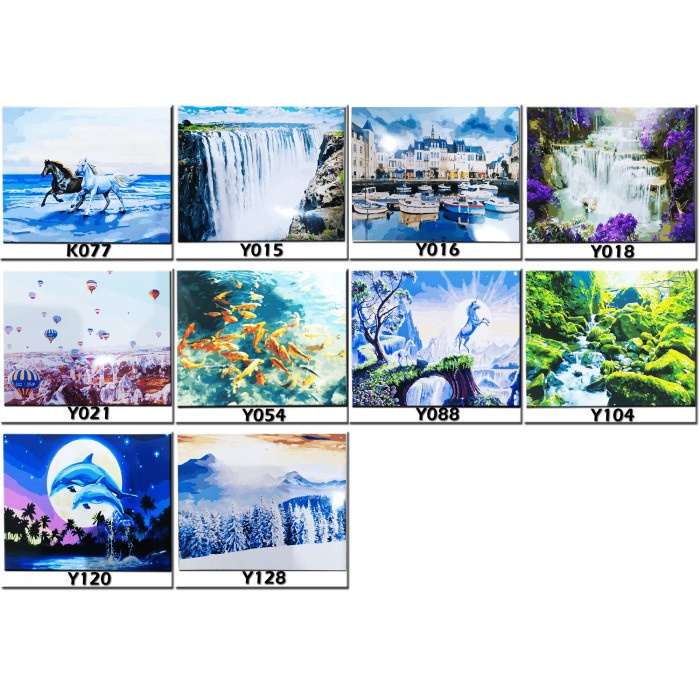 

pintar- METH 50X40CM PAINT BY NUMBER PAINTING BY NUMBERS DIY SET LUKISAN CAT