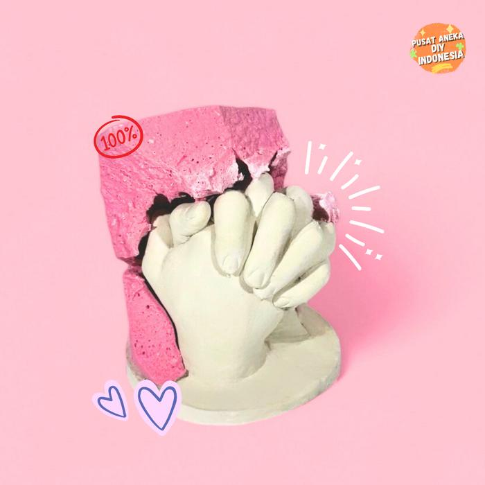 

pintar- DIY Hand Casting Kit 1 Set Boyfriend Girlfriend Couple Cetakan Patung Tangan Pasangan