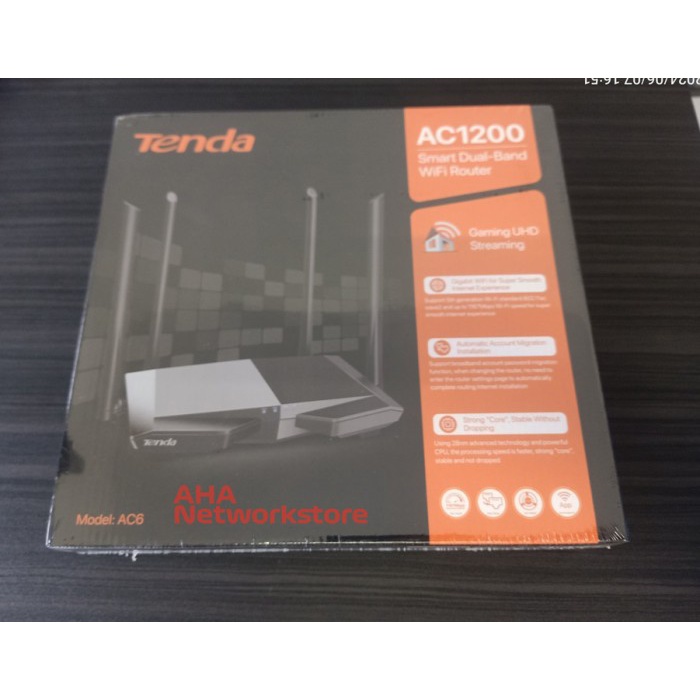 TENDA AC6 WIRELESS ROUTER DUAL BAND TENDA AC6