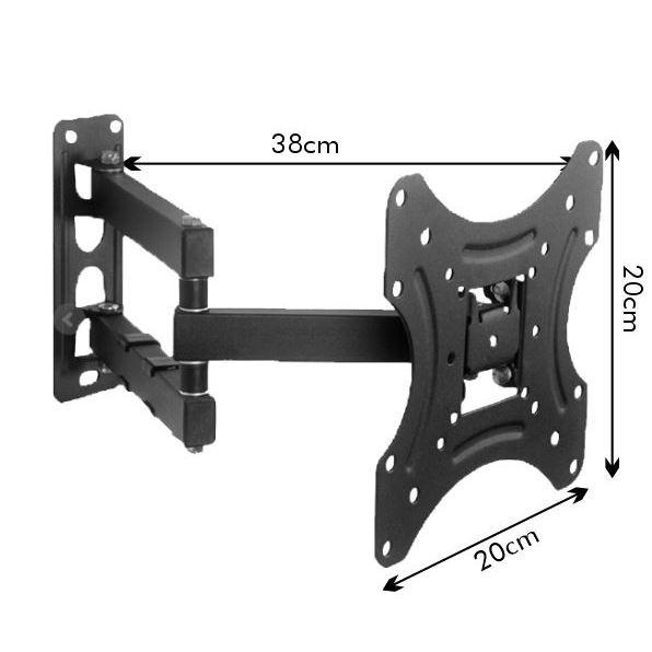 READY STOK Bracket LCD Swing AOKI LED TV 19" - 60" Bracket butterfly flexible