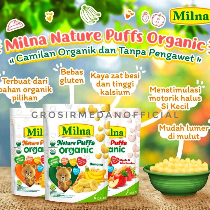 

SALE MILNA NATURE PUFF ORGANIC - MAKANAN RINGAN BAYI TF528