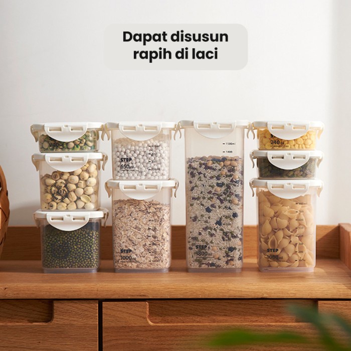 

DISKON Starlight Toples Penyimpanan Bahan Makanan Ringan Serbaguna HSB158 GM558