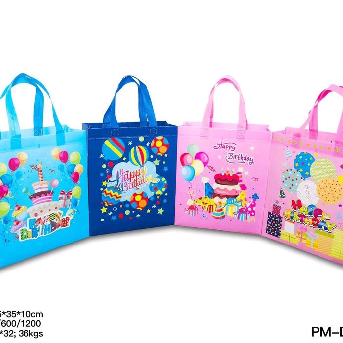 

party- [LUSINAN 12 PCS] GOODIE BAG LAMINASI 25x35x8 / tas hampers/ tas kado
