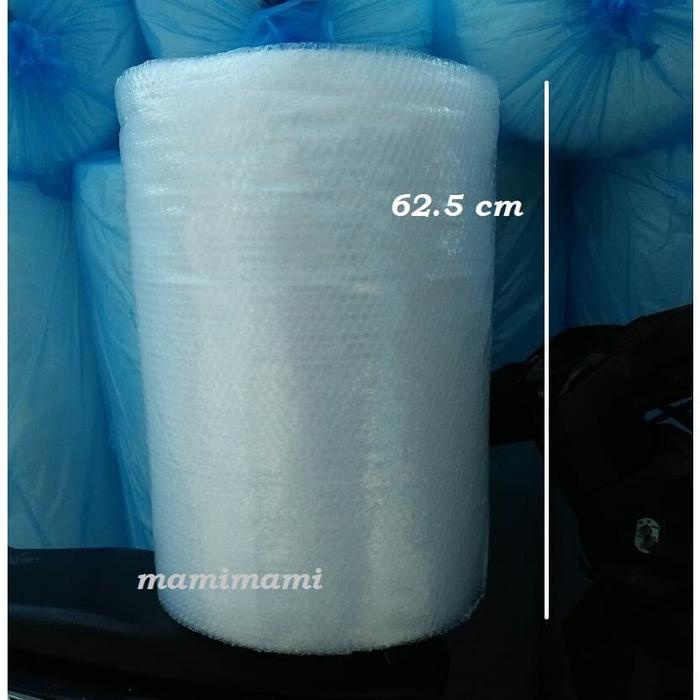 

party- Bubble wrap 62.5cm x 50m plastik Buble warp bening gosend bandung