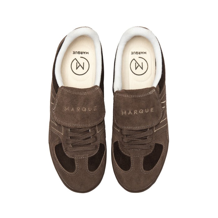 MARQUE.CO PANSER SERIES DARK BROWN COKLAT TUA- SEPATU SNEAKERS PRIA & WANITA UNISEX DENGAN BAHAN