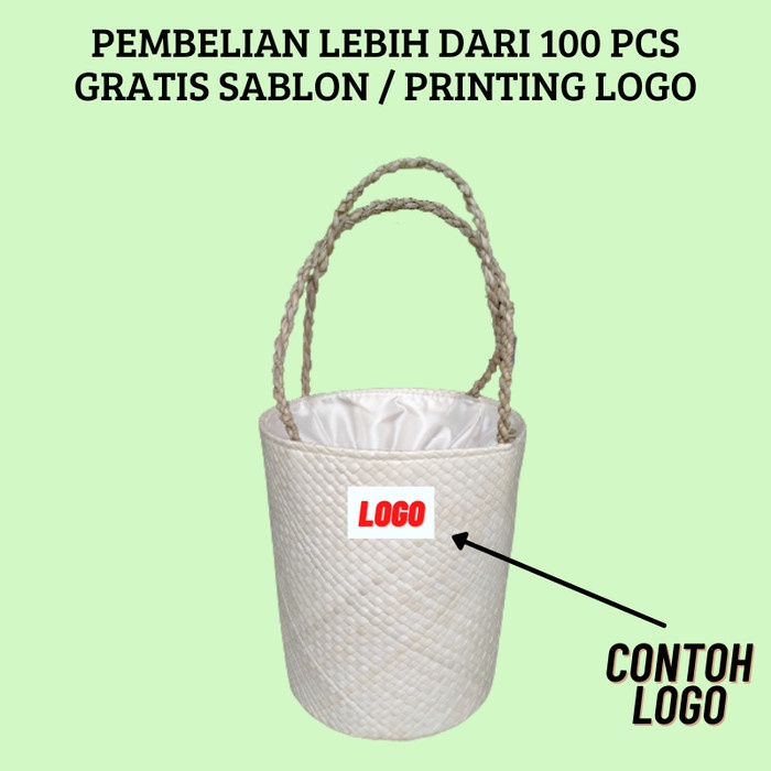 

party- Tas Parcel Pandan Kotak Tas Pandan Hampers Keranjang Hantaran Pandan