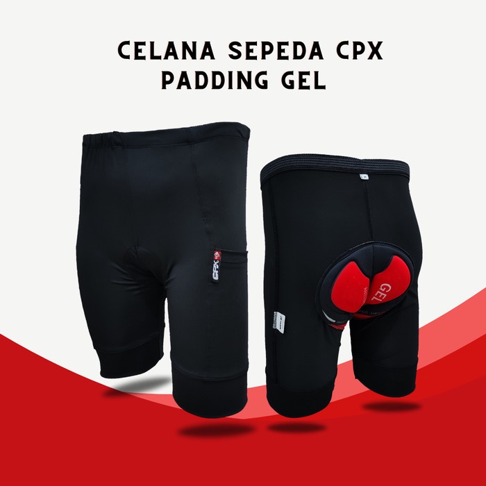 Celana Sepeda Padding Gel Cpx Pria Wanita Celana Sepeda Gowes Cycling Celana Dalam Sepeda Terbaru