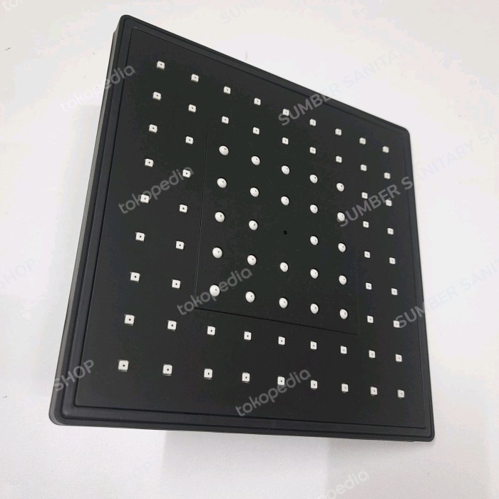 Baru KEPALA WALL SHOWER HITAM / KEPALA WALL SHOWER KOTAK HITAM