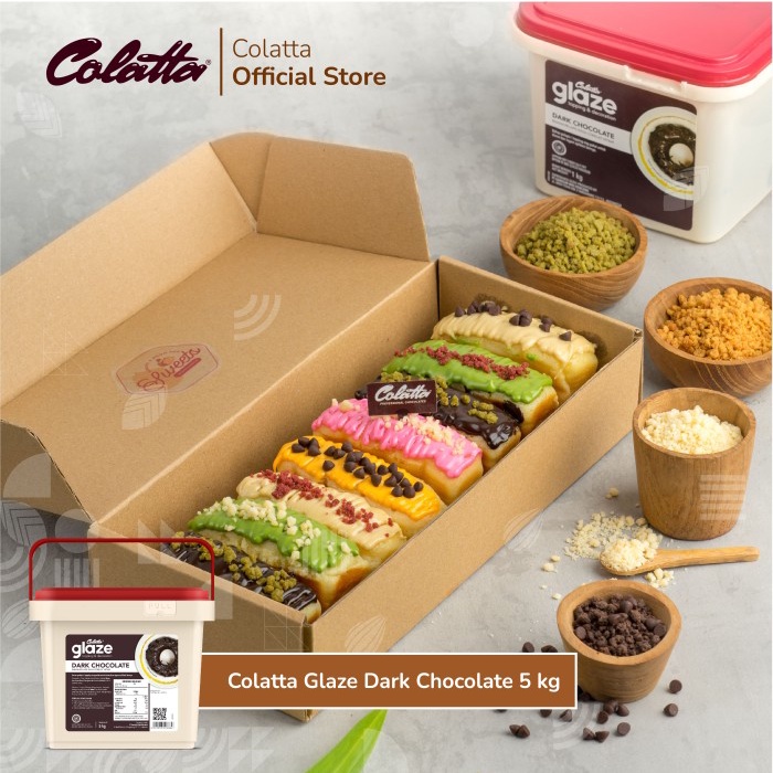 

Lezat- Colatta Glaze Dark - Bahan Pelapis Rasa Coklat 5Kg