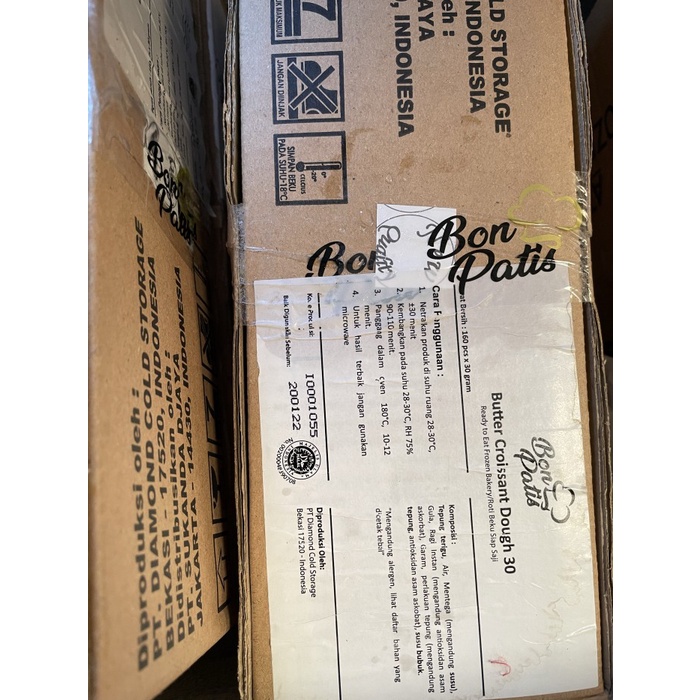 

Lezat- Butter croissant dough bonpatis frozen