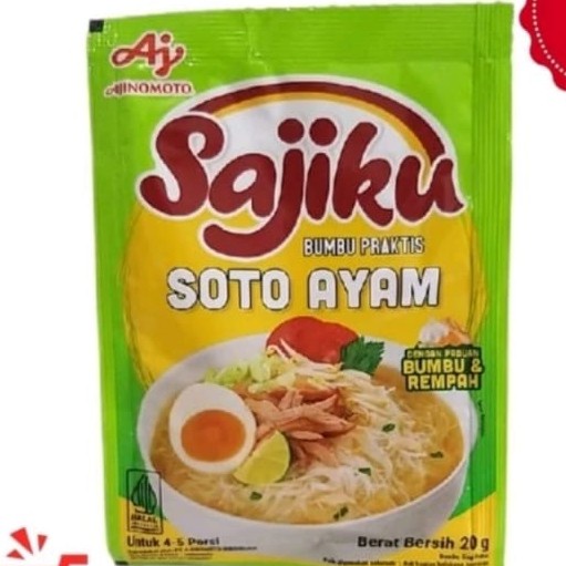 

ED156 Sajiku Bumbu Soto Ayam / Sajiku Soto Ayam / Bumbu Instan Sajiku SALE