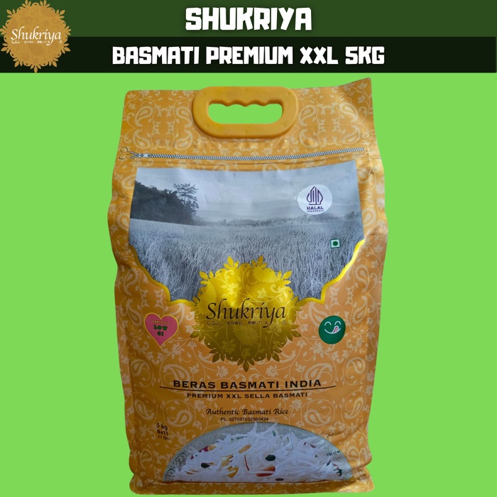 

Lezat- SHUKRIYA BASMATI XXL GOLD - SPECIAL 5KG POLYBAG - LOW GI