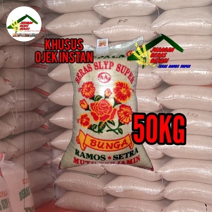

Lezat- BERAS BUNGA KEMBANG SETRA RAMOS IR64 MEDIUM 50KG MURAH