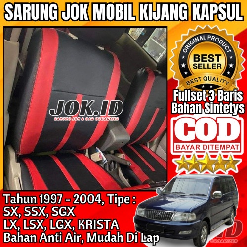 PREMIUM Sarung Jok Mobil Kijang Kapsul SX, LX, SSX, LSX, SGX, LGX, Kjng Krista
