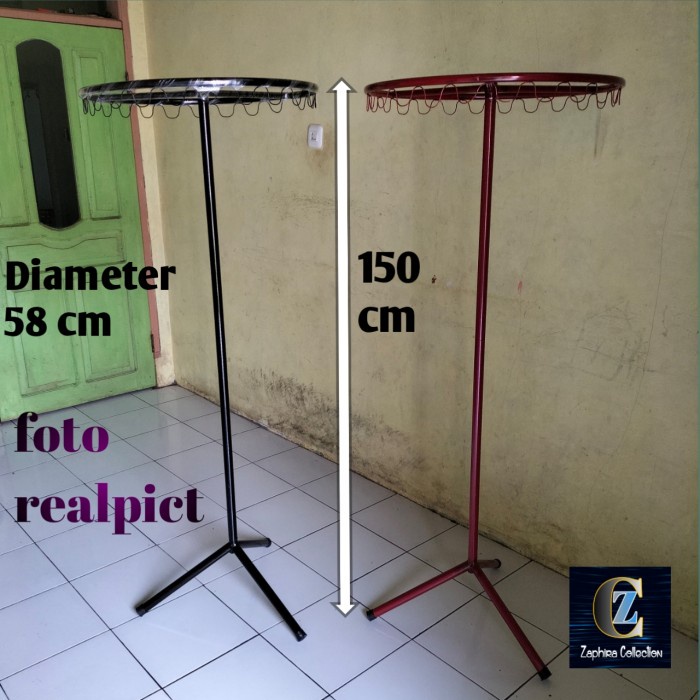 PREMIUM gantungan baju besi bulat