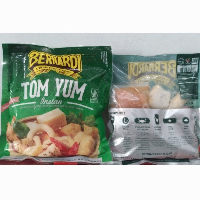 

SH195 Bernardi Tom Yum Instan + Bumbu / Bakso Ikan Mix / Shabu Shabu Kuah Tom Yum 150 gr NEW