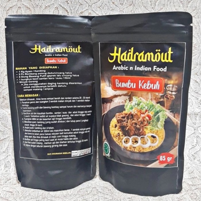 

EH710 Bumbu Instan Khas Arab Hadramout 85gr , Bumbu Kebuli Bumbu Nasi Mandhi GRATIS ONGKIR
