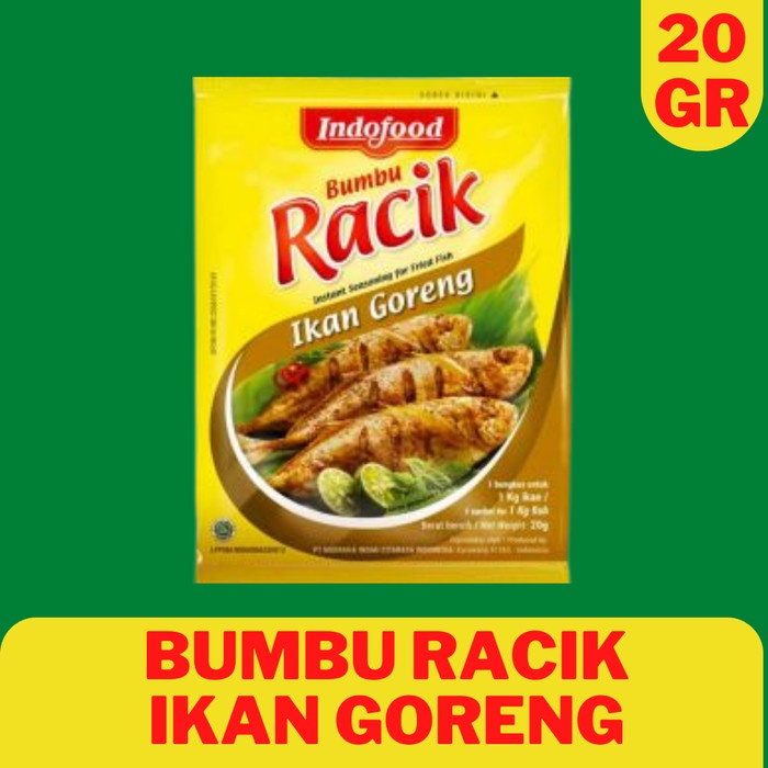 

ZU308 Bumbu Racik Instan Indofood Ikan Goreng Kuning Murah Halal Distributor NEW
