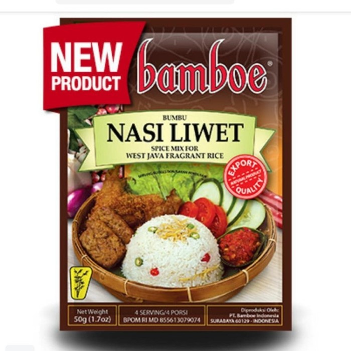

ZO558 Bumbu Instan Nasi Liwet Bamboe 50 Gr STOK TERBATAS