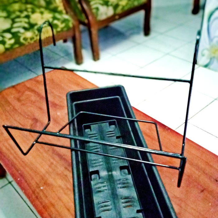 PREMIUM paket gantungan pot panjang dan pot persegi panjang