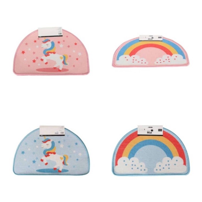 PREMIUM KESET UNICORN INFORMA INDOOR MAT ANAK KAMAR TIDUR MANDI TOILET RAINBOW