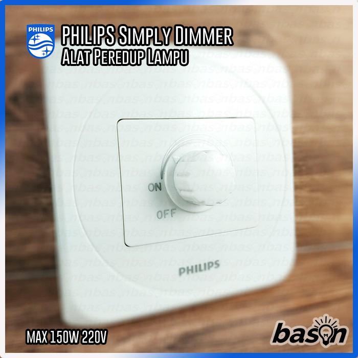 PREMIUM PHILIPS Simply Dimmer - Saklar Peredup Cahaya Lampu - Dimming Switch
