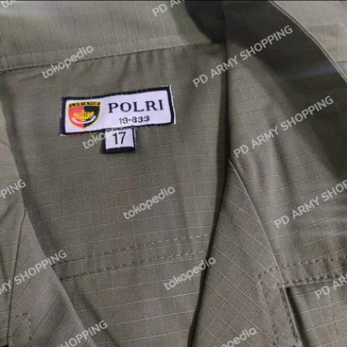 Terbaru!! Baju Pdl Hijau Brimob Original Pembagian Kualitas Terbaik Packing Aman