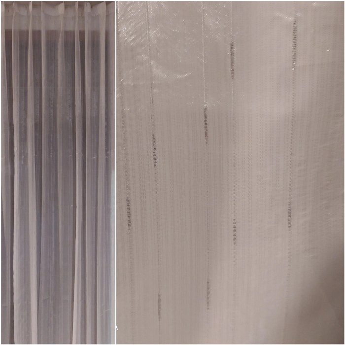 SALE Vitrase Gorden Motif Bintik Gold Silver Custom Ukuran