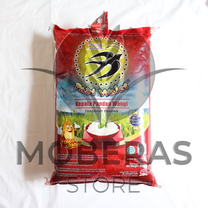 

Lezat- BERAS KEPALA PANDAN WANGI ASLI CIANJUR / BERAT +- 5 KG / PADI WALET