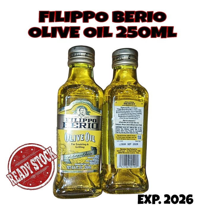 

Lezat- Filipo Berio Pure Olive Oil (Minyak Zaitun Murni) 250ml