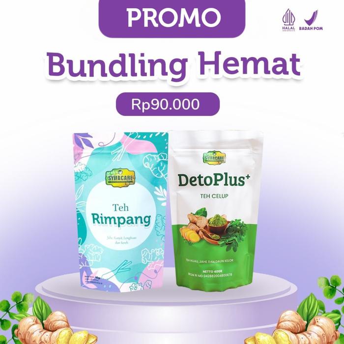 

[PAKET BUNDLING] [JSR] TEH RIMPANG & DETOPLUS - BPOM & HALAL MUI