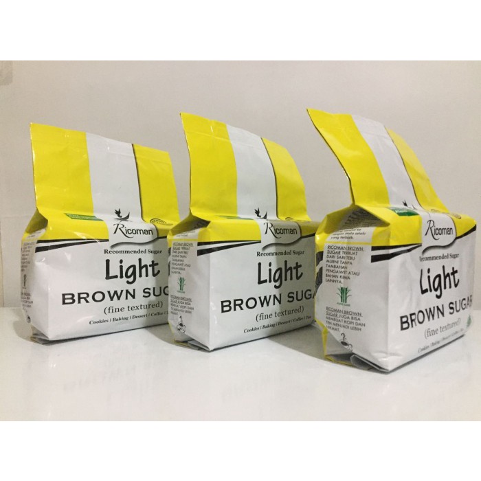 

Lezat- RICOMAN LIGHT BROWN SUGAR 1KG
