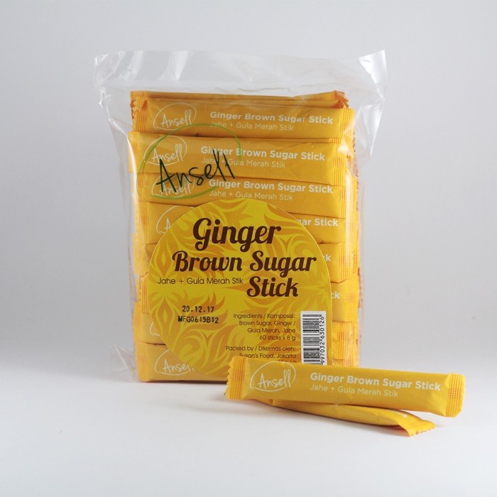 

Lezat- Ansella Ginger Brown Sugar Stick Jahe Gula Nira