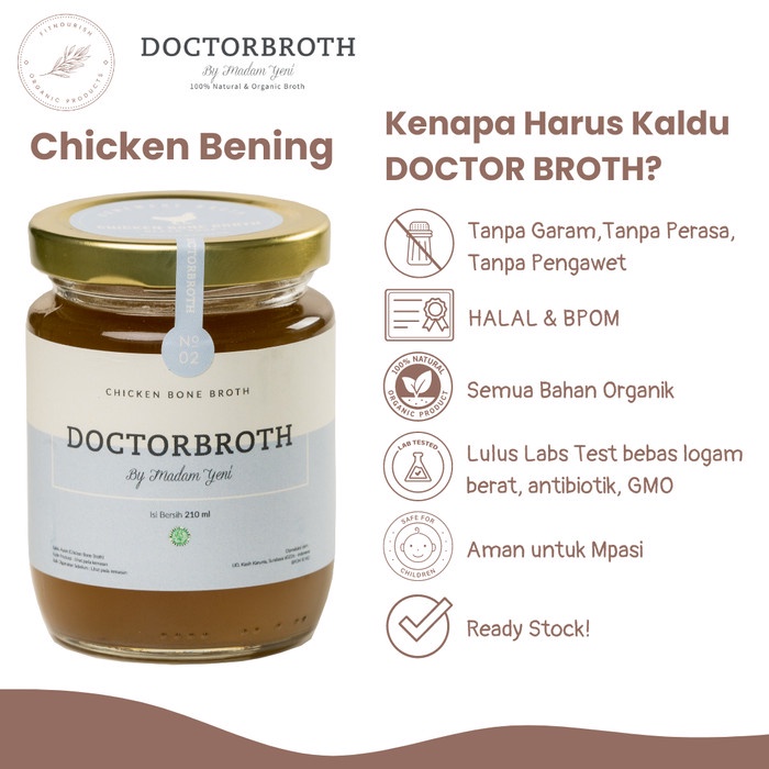

Lezat- Doctor Broth - Chicken Bening - Kaldu Ayam BPOM HALAL