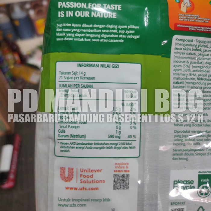 

Lezat- Knorr Cream of Chicken Soup 1Kg / Sup Krim Ayam / ZUPA ZUPA