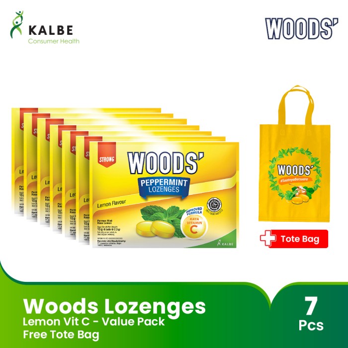 

Woods Lozenges - Multi Pack - Permen Pelega Tengorokan
