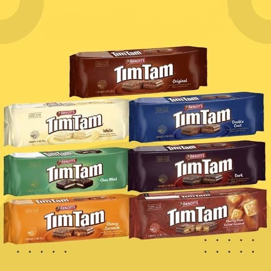 

ARNOTTS TIM TAM Original / Chewy Caramel / Double Coat / Dark Choco - TimTam Biscuit