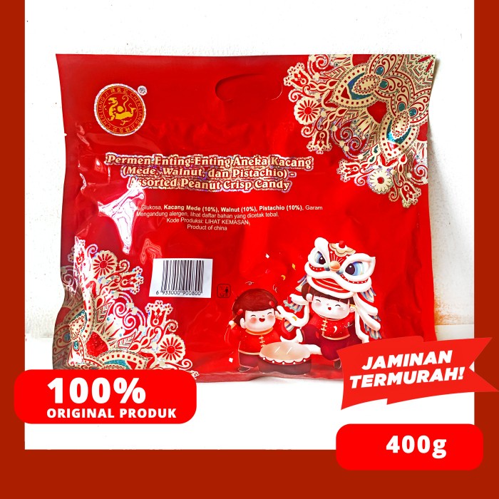 

PERMEN ENTING ENTING KACANG /PEANUT CRISP CANDY 400 GRAM CHEN LIANG JI