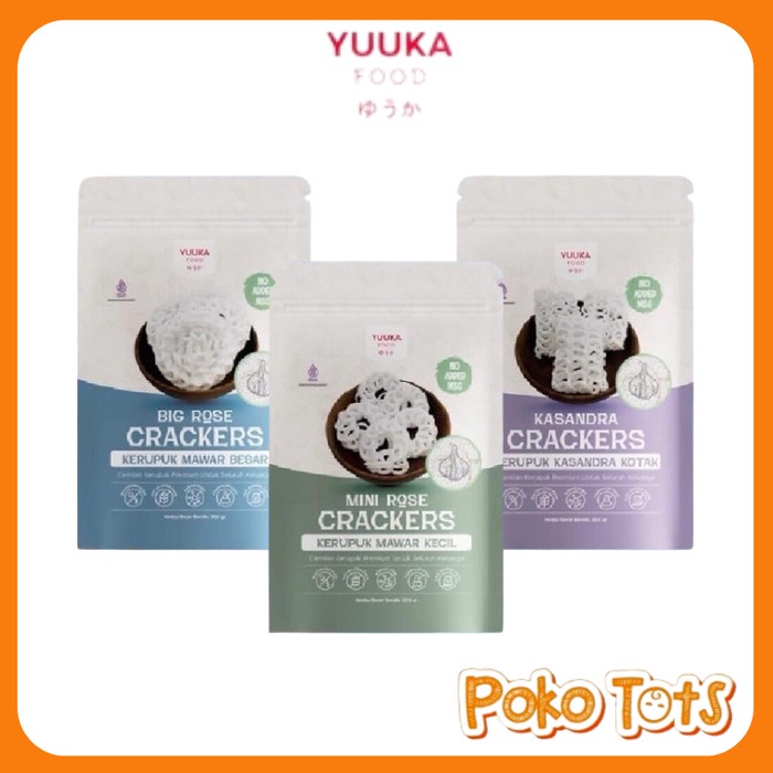 

Yuuka Food Rose Crackers Snack 300gr Kerupuk Mawar Premium Cemilan